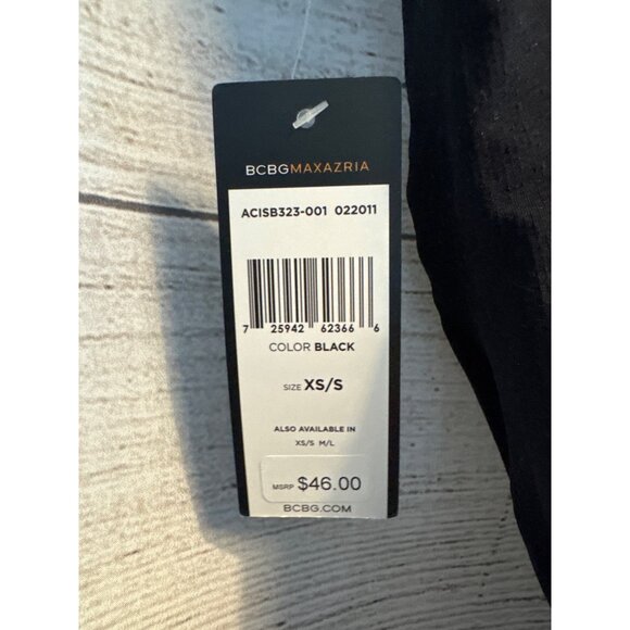 NWT BCBGMAXAZRIA Black Cami Top XS/S - Picture 4 of 5
